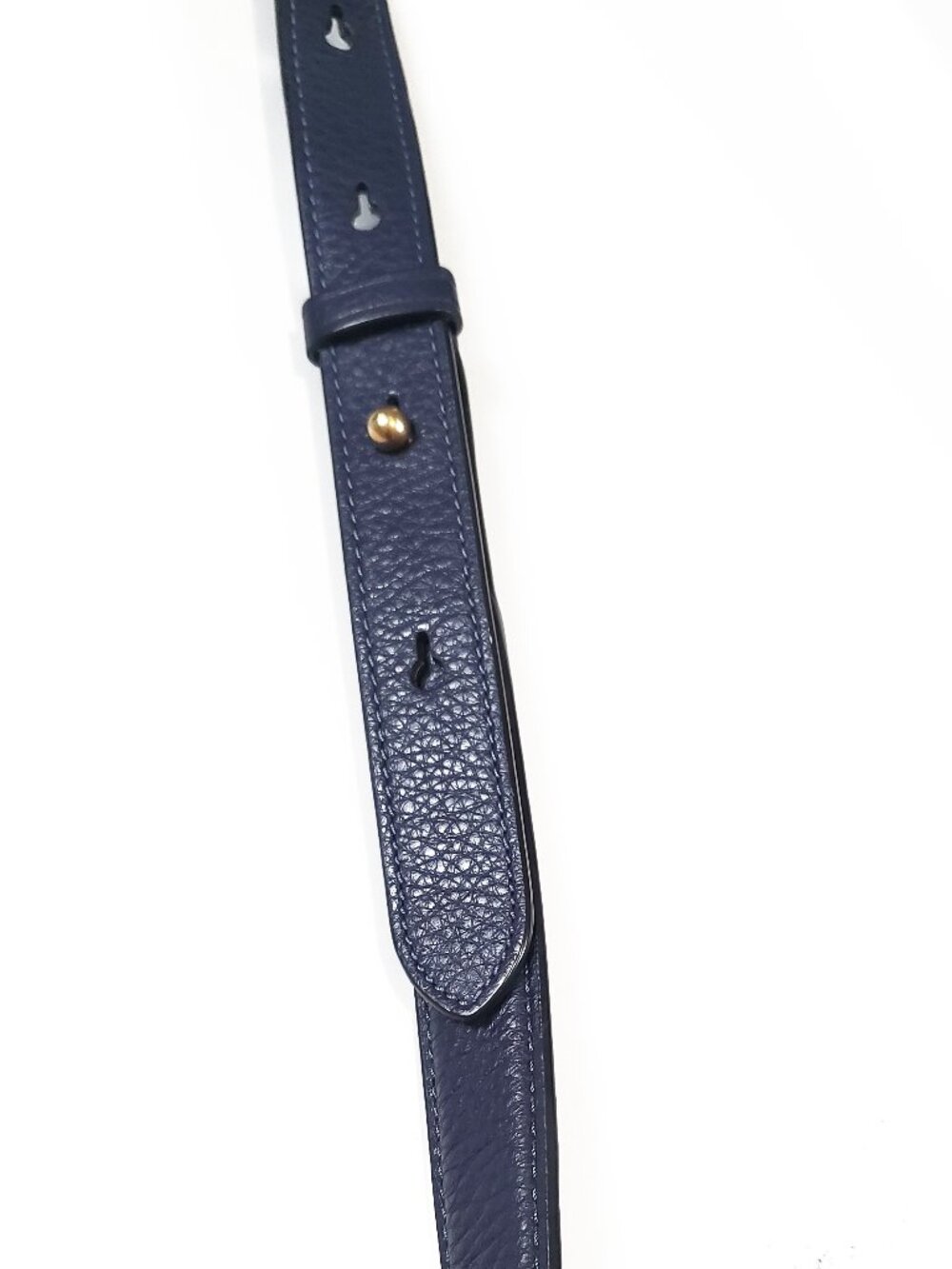 Marc Jacobs Maverick Large Saddle Shoulder Bag in Navy Blue Leather - Picture 12 of 13